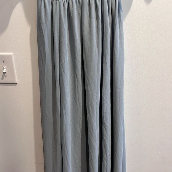 NWT Show Me Your MuMu Emily Empire Maxi Dress Silver Sage XXS Baby Blue Shower - Picture 6 of 13